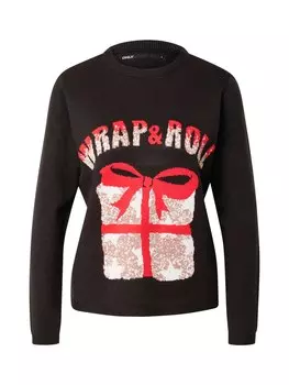 Свитер ONLY XMAS WRAP, черный