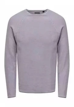 Свитер ONSDEXTOR RAGLAN Only & Sons, фиолетово-ясень