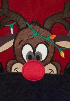 Свитер Onsxmas Reg Block Crew Unisex Only, помпейско-красный