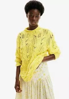 Свитер Openwork Desigual, желтый