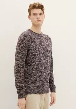 Свитер Optik TOM TAILOR, цвет tawny port red mouline