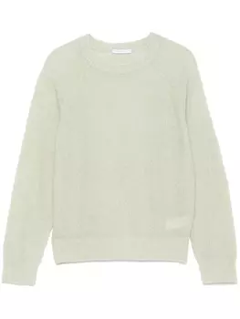 Свитер открытой вязки Patrizia Pepe, зеленый