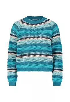Свитер открытой вязки с ребристыми манжетами BETTY & CO, цвет Petrol/dark Blue