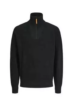 Свитер открытый вязаный свитер troyer Jack & Jones, черный