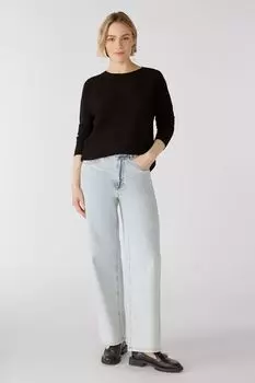 Свитер Oui KEIKO 100% Bio Baumwolle, черный