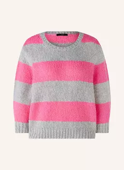 Свитер oui, серый/розовый