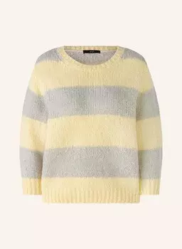 Свитер oui, желтый/светло-серый
