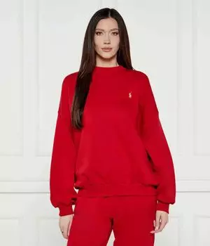 Свитер Oversize fit Polo Ralph Lauren, красный
