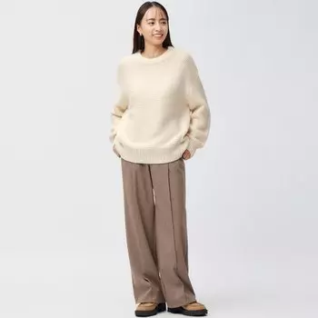 Свитер оверсайз +E GU, натуральный