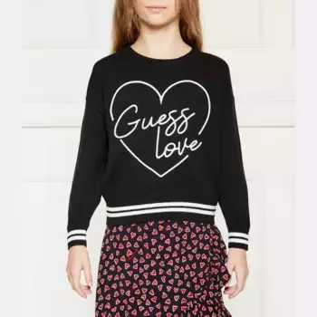 Свитер оверсайз Guess, черный