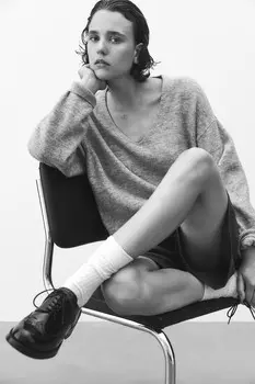 Свитер оверсайз H&M, серый