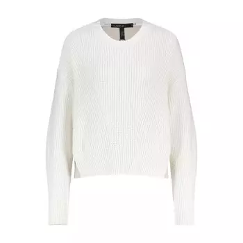 Свитер оверсайз из смешанного материала Marc Cain, белый