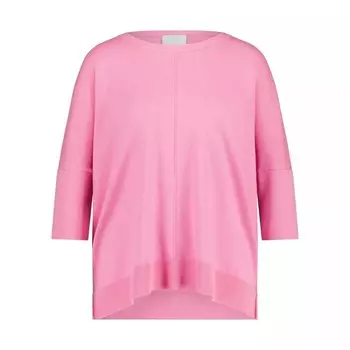 Свитер оверсайз из смеси шелка и кашемира. Allude, розовый