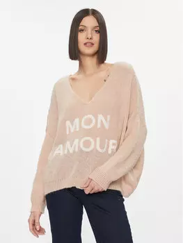 Свитер оверсайз Kontatto, бежевый