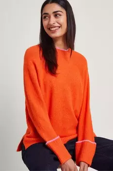 Свитер оверсайз Monsoon, оранжевый