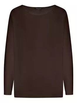 Свитер оверсайз от Роберто Коллина Roberto Collina, коричневый