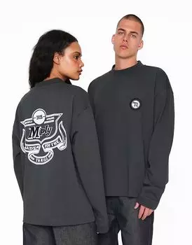 Свитер оверсайз с длинными рукавами Multiply Apparel Thrill черного цвета