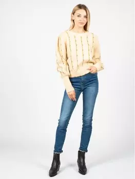 Свитер оверсайз Silvian Heach, бежевый