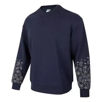 Свитер paisley graphic crew 'blue' Puma, синий