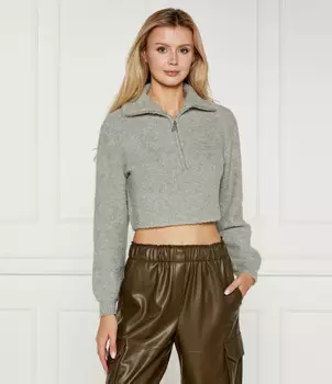 Свитер Patrizia Pepe Cropped Fit, серый