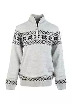 Свитер Payton с элегантным норвежским узором Whistler, серый