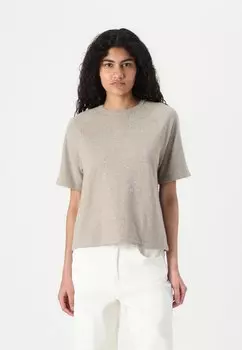 Свитер PCBREE O NECK Pieces, бежевый