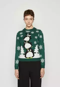 Свитер PCELFIES O NECK Pieces, ботанический сад
