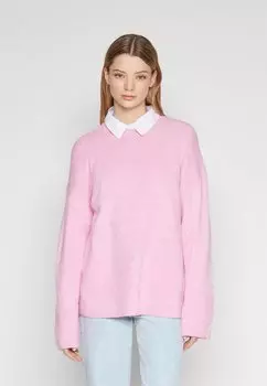 Свитер PCFLUXI LOOSE O-NECK Pieces, розовый