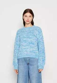 Свитер PCNOMANA O NECK Pieces, французский синий/cloud dancer/морской синий