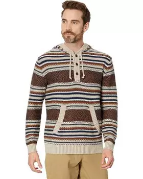Свитер Pendleton Highland Peak Cotton Hoody, цвет Tan/Blue/Coffee Stripe