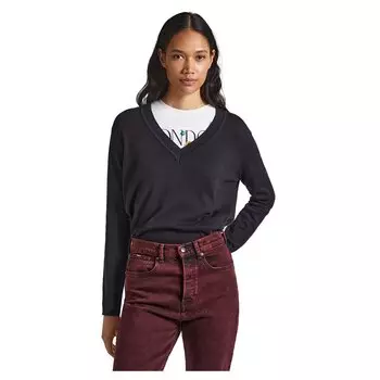Свитер Pepe Jeans Donna V Neck, черный