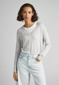 Свитер Pepe Jeans, светло-серый