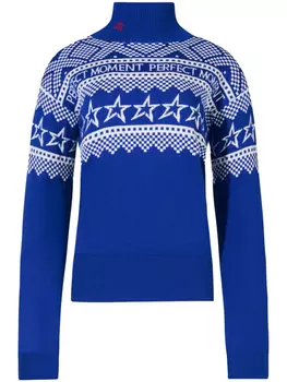 Свитер Perfect Moment, вязанный интарсией, синий