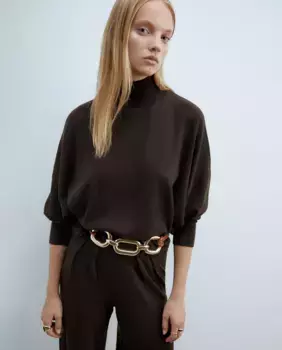 Свитер Perkins с воротником Sfera, цвет Marrn