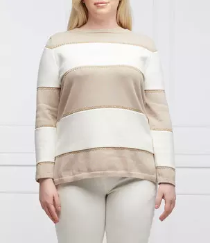 Свитер Persona by Marina Rinaldi ARMENIA Plus size Regular Fit, белый