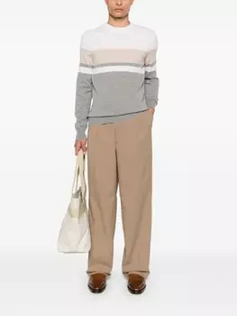 Свитер Peserico с полосками, серый