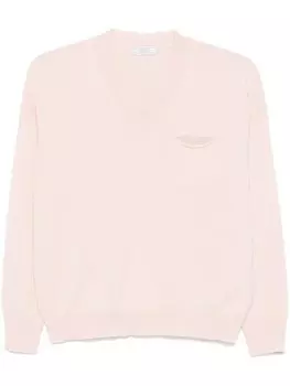 Свитер Peserico с V-образным вырезом, розовый