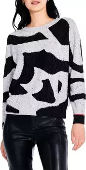 Свитер Petite Dusk Days NIC+ZOE, цвет Black Multi