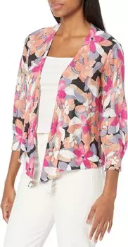 Свитер Petite Glowing Petals Four-Way Cardigan NIC+ZOE, цвет Pink Multi