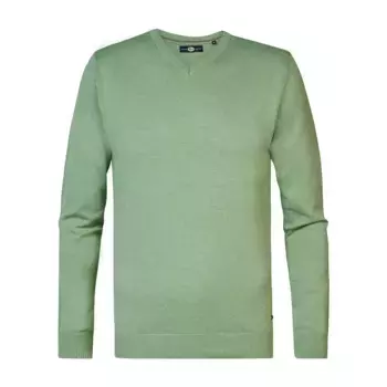 Свитер Petrol Industries M-3040-KWV200 v neck, зеленый