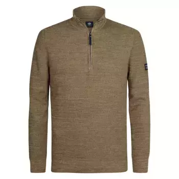Свитер Petrol Industries M-3050-KWC227 half zip, коричневый