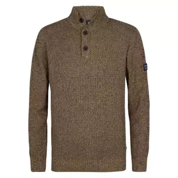 Свитер Petrol Industries M-3050-KWC270 half zip, коричневый