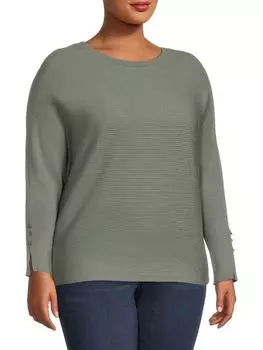 Свитер Philosophy плюс с круглым вырезом, темно-красный