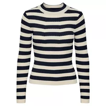 Свитер Pieces Crista 17115047 O Neck, синий