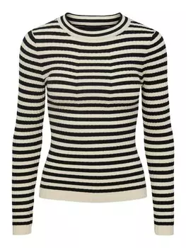 Свитер PIECES Crista, черно-белый