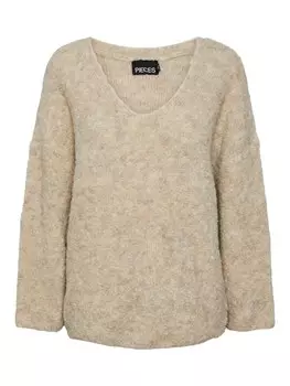 Свитер Pieces FIKA, пятнистый бежевый