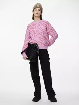 Свитер Pieces Jeo, розовый