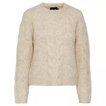 Свитер Pieces Nina O Neck, бежевый