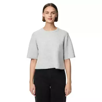 Свитер Pieces Silly short sleeve, серый
