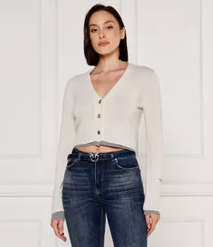 Свитер Pinko CHAUSIE Cropped Fit Cropped Fit, кремовый